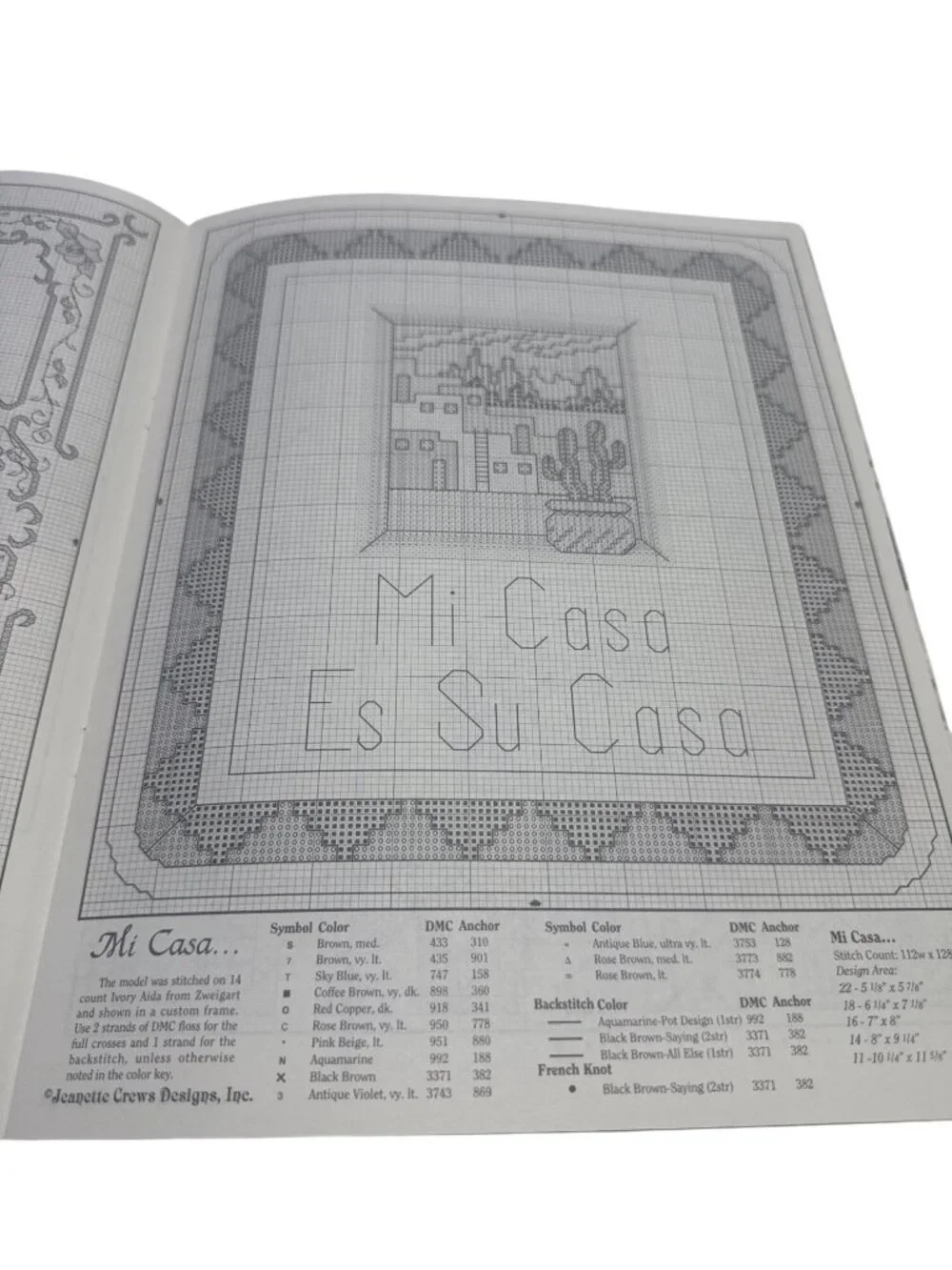 Omnibook Bed & Bath Cross Stitch Book 3 Jeanette Crews Designs 103 Patterns